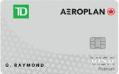 加国信用卡 -道明银行TD Aeroplan Visa Platinum Card介绍,2万分开卡奖励+免首年年费