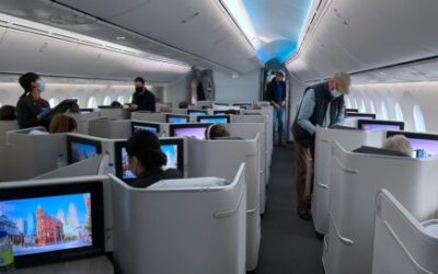 飞行体验 – 加拿大航空 Air Canada (AC) 商务舱，[Boeing 787-9] 温哥华-多伦多