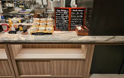 东京银座 Courtyard 万怡酒店自助早餐台
