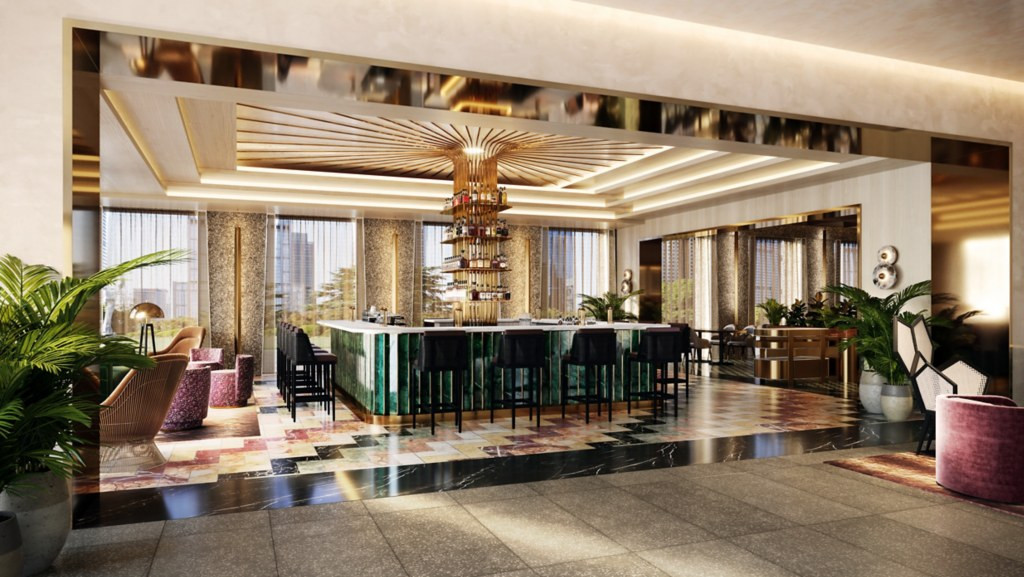 Fairmont New Orleans 餐厅酒吧效果图