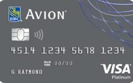 RBC Avion Visa Platinum 官方卡面
